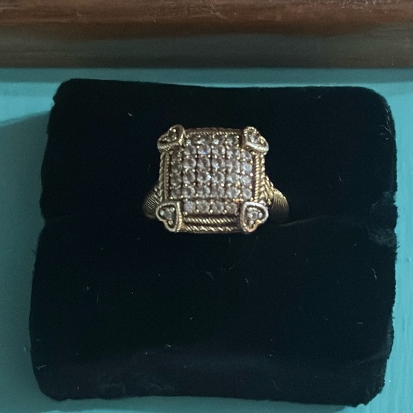 Judith Ripka gold vermeil ring - Picture 3 of 3